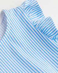 H&M BLUE STRIPED COTTON JERSEY DRESS