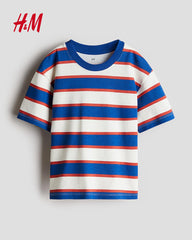 H&M BLUE STRIPED T-SHIRT