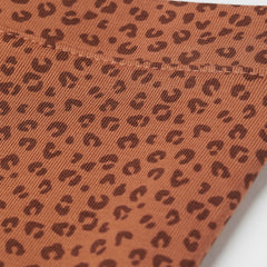 H&M DARK BEIGE LEOPARD PRINT LEGGING