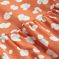 H&M DARK BEIGE LEOPARD PRINT SLEEVELESS DRESS