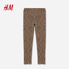 H&M DARK BROWN LEOPARD PRINTED LEGGING 1002