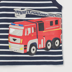H&M FIRE TRUCK PRINTED VEST TOP