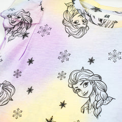 H&M FLUTTER SLEEVE FROZEN PRINTED TOP