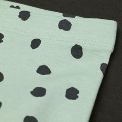 H&M GREEN BRUSHED PRINT LEGGING