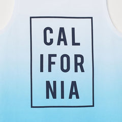 H&M LIGHT BLUE CALIFORNIA GRADIENT VEST TOP