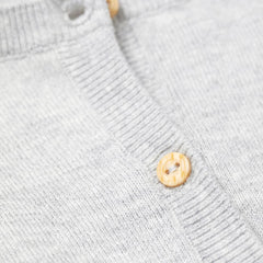 H&M LIGHT GREY FINE KNIT CARDIGAN