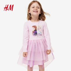 H&M LIGHT PINK FROZEN TULLE DRESS