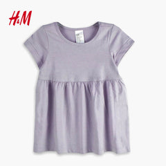 H&M LIGHT PURPLE PLAIN DRESS