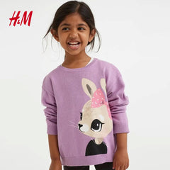 H&M LIGHT PURPLE RABIT JUMPER