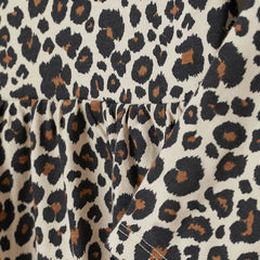 H&M LEOPARD PATTRENED DRESS LONG SLEEVE