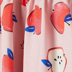 H&M LIGHT PINK APPLES PATTERNED DRESS