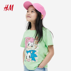 H&M MINT GREEN SONIC T-SHIRT