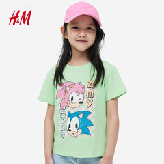 H&M MINT GREEN SONIC T-SHIRT