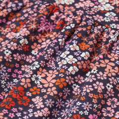 H&M NAVY BLUE FLORAL PRINTED DRESS