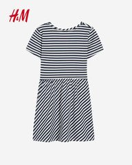 H&M NAVY STRIPED MINNIE MOUSE DRESS