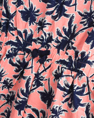 H&M NEON ORANGE PALM TREE DRESS