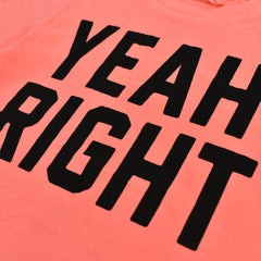 HM NEON ORANGE YEAH RIGHT T-SHIRT