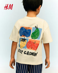 H&M OFF WHITE ITS A GOOD DAY T-SHIRT