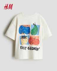 H&M OFF WHITE ITS A GOOD DAY T-SHIRT
