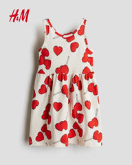H&M OFF WHITE LOLIPOPS PRINTED DRESS