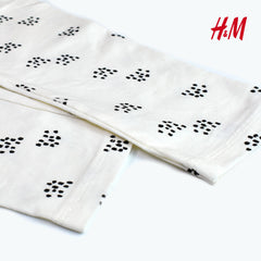 HM OFF WHITE OVERALL DOTTED PATCHED LEGGING