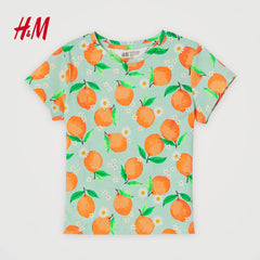 H&M ORANGES PRINTED T-SHIRT