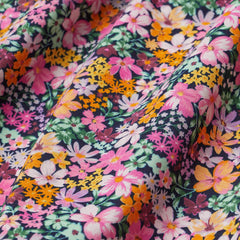 H&M OVERALL FLORAL PATTERNED SLEEVELESS JERSEY DRESS