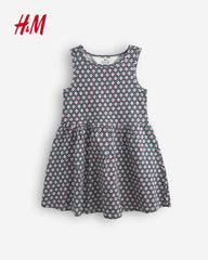 H&M OVERALL PATTERNED SLEEVELESS DRESS