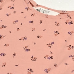 HM PINK FLORAL PRINTED LONG SLEEVE T-SHIRT