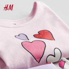 H&M PINK LOVE IS ALL AROUND T-SHIRT