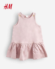 H&M PINK PLAIN JERSEY DRESS