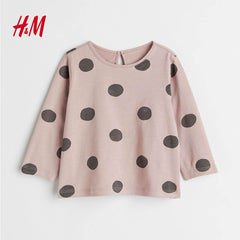 H&M PINK POLKA DOT TOP