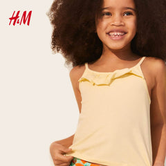 H&M PLAIN YELLOW TANK TOP