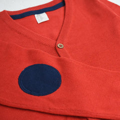 H&M RED ORGANIC GIRLS CARDIGAN