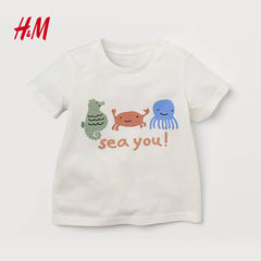 H&M OFF WHITE SEA YOU PRINTED T-SHIRT