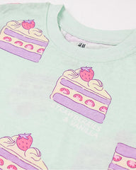 H&M STRAWBERRIES & VANILLA PRINTED T-SHIRT