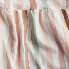 H&M STRIPED PATTERNED COTTON DRESS