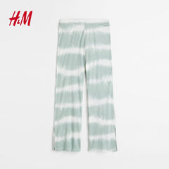 H&M TURQOUISE TIE DYE LOOSE FIT JERSEY LEGGINGS
