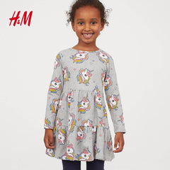 H&M UNICORN COTTON JERSEY DRESS 2020