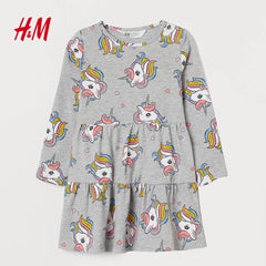 H&M UNICORN COTTON JERSEY DRESS 2020