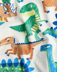 H&M WHITE DINOSAURUS PRINTED T-SHIRT