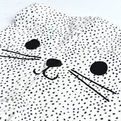 H&M WHITE DOTTED CAT FACE PRINTED LEGGING