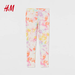 H&M WHITE TIE DYE LEGGING