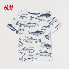 HM WHITE TROUT T-SHIRT