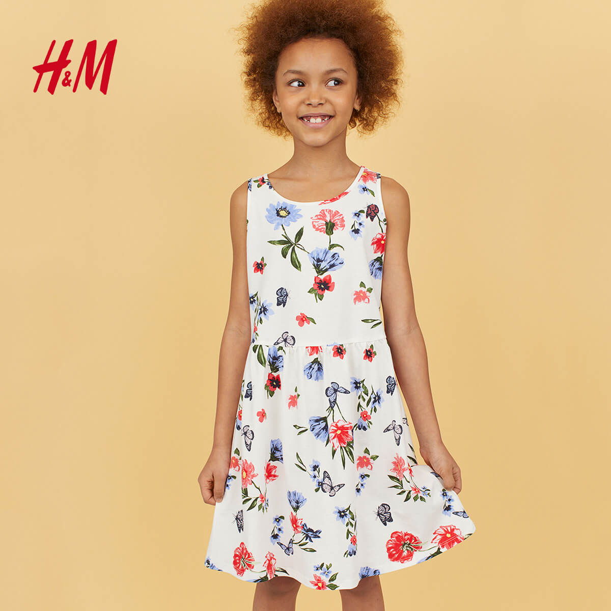H&M White/Floral Girls Dress – PEEKABOO.PK