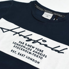 HOLYFIELD NAVYBLUE PRINTED T-SHIRT