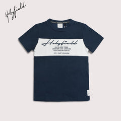 HOLYFIELD NAVYBLUE PRINTED T-SHIRT