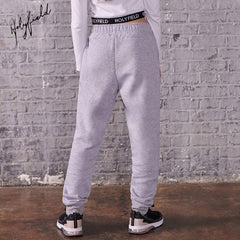 HOLYFIELD MEDIUM GREY GIRLS CUFFED TAPERED JOGGER