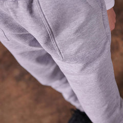 HOLYFIELD MEDIUM GREY GIRLS CUFFED TAPERED JOGGER