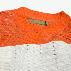HS ORANGE GLITTERY CARDIGAN FOR GILRS
